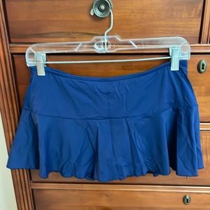 Lands End 6P navy swim mini skirt- EUC